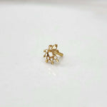 Baroque Sunlace Gold Nose Pin – Simple 18K Nose Pin Gold Design for Women