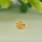 Aurelia Bloom Gold Nose Pin – Simple 18K Nose Pin Gold Design for Women