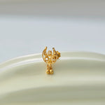 Celestial Embrace -- 18K Women's Gold Nose Pin Design